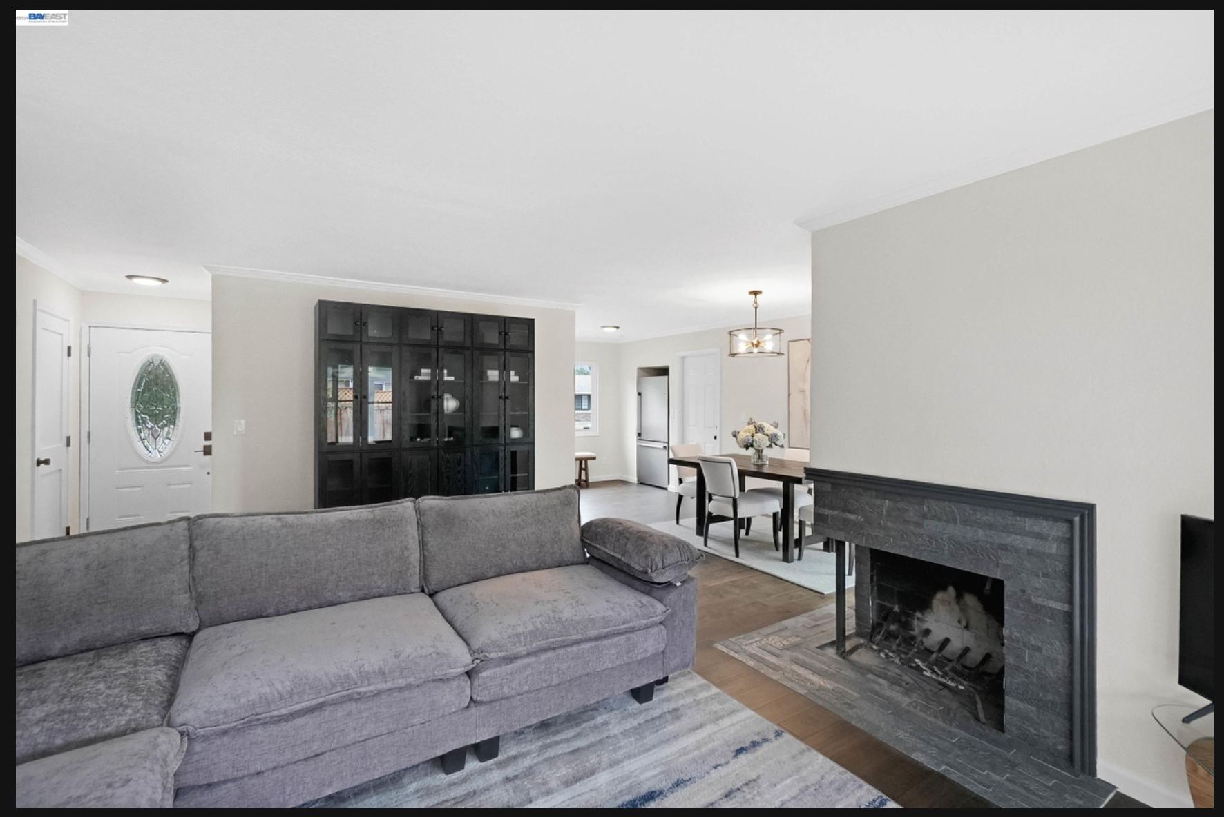 Living room wide view
